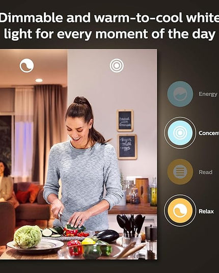 Philips Hue 75W A19 White and Color Ambiance LED Smart Color-Changing Bulb - Pack of 4 - E26 Indoor - Control with Hue App - Compatible with Alexa, Google Assistant, and Apple Homekit PhilipsHue