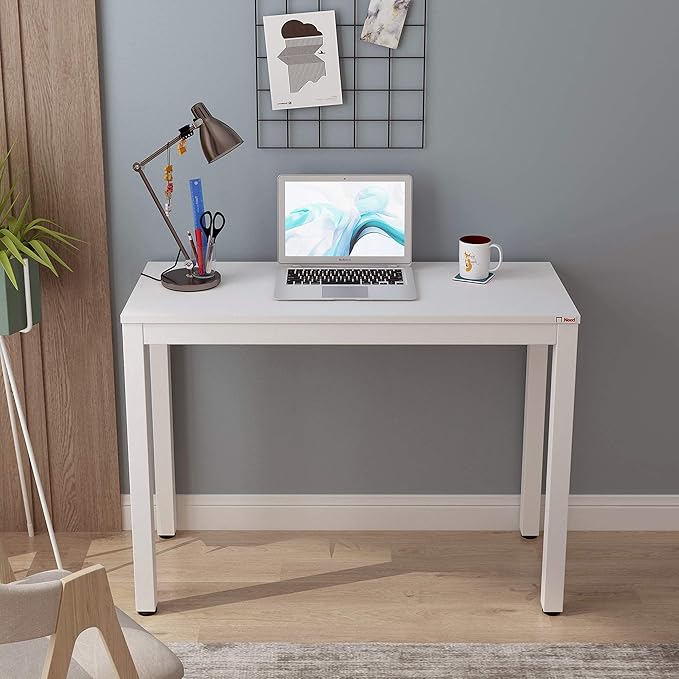 Need Small Computer Desk - 39 3/8'' Inches Heavy Duty Writing Desks, Simple Laptop Corner Table for Home Office,Dormitory AC3DW10060 - LeafyLoom