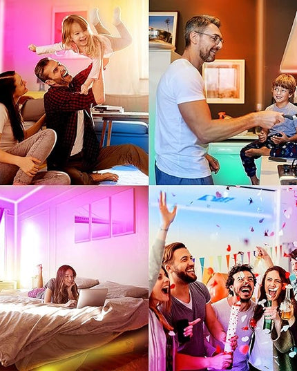 DAYBETTER Smart WiFi Led Lights for Bedroom 150 ft, Tuya App Controlled Led Strip Lights, Compatible with Alexa and Google Assistant, Color Changing Led Light Strip with Remote for Room Party Kitchen DAYBETTER