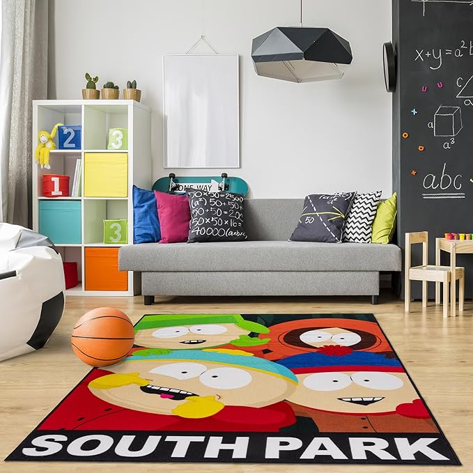 Gertmenian Paramount South Park Selfie Area Rug | Novelty Funny Home Decor for Youth, Teens & Adults | 4x6 Large, Multi, 27063 - LeafyLoom