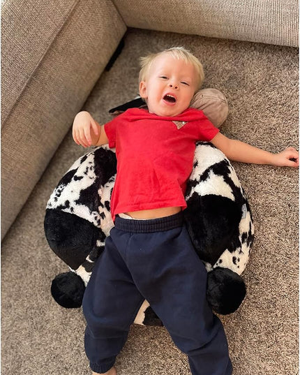 Trend Lab Cow Toddler Chair Plush Character Kids Chair Comfy Furniture Pillow Chair for Boys and Girls, 21 x 19 x 19 inches - LeafyLoom