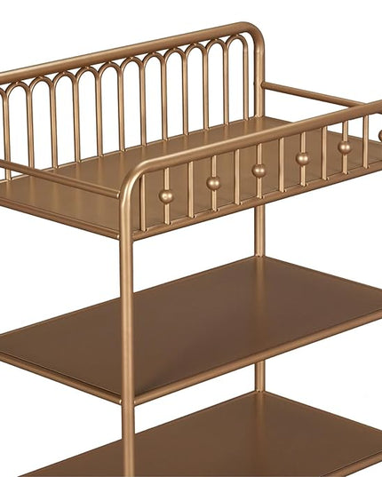 Little Seeds Monarch Hill Ivy Metal Changing Table, Gold - LeafyLoom