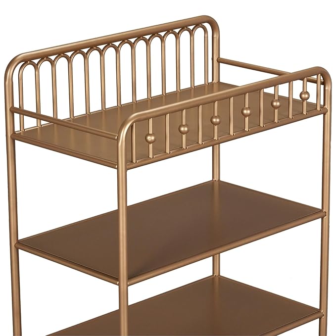 Little Seeds Monarch Hill Ivy Metal Changing Table, Gold - LeafyLoom