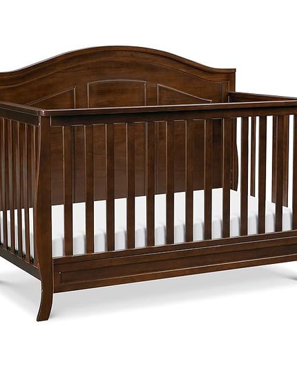 DaVinci Emmett 4-in-1 Convertible Crib in Espresso, Greenguard Gold Certified - LeafyLoom
