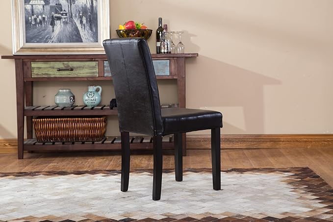 NicBex Haerin-SD-00160-LWJ Dining Chairs, 21"x16.5"x35.5", Black - LeafyLoom