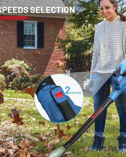 20V 160MPH Cordless Leaf Blower with Battery, Charger & Adjustable Tubes - Portable, Lightweight for Cleaning Leaf, Dust, Debris - LeafyLoom