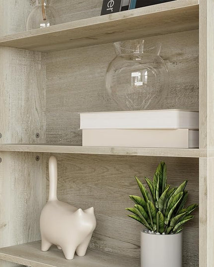 IRONCK Bookshelves and Bookcases Floor Standing 6 Tier Display Storage Shelves 70in Tall Bookcase Home Decor Furniture for Home Office, Living Room, Bed Room - LeafyLoom