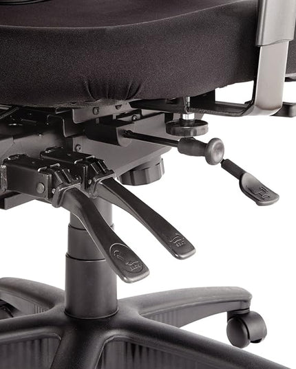 Alera ALEEL42ME10B Elusion Series Mesh Mid-Back Multifunction Chair - Black - LeafyLoom