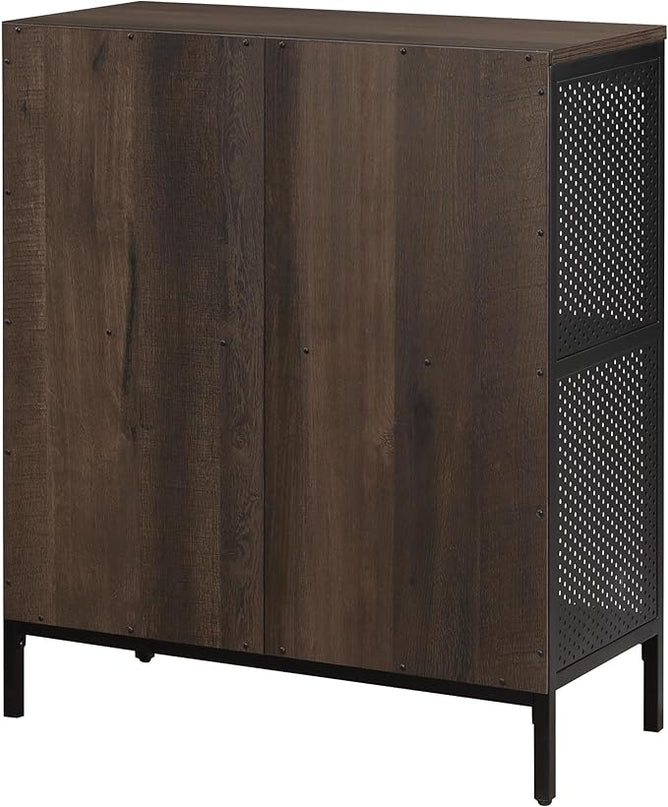 OSP Home Furnishings Ace Contemporary Modern Storage Cube Bookcase, 4 Cubes, Ozark Ash Finish - LeafyLoom