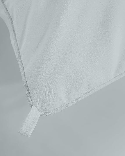 Utopia Bedding All Season 250 GSM Comforter - Plush Siliconized Fiberfill Comforters Queen Size - Box Stitched (Full/Queen, Light Gray) - LeafyLoom