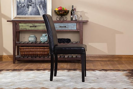 NicBex Haerin-SD-00160-LWJ Dining Chairs, 21"x16.5"x35.5", Black - LeafyLoom