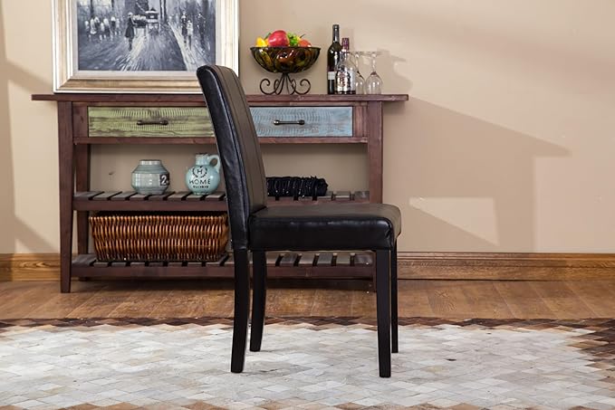 NicBex Haerin-SD-00160-LWJ Dining Chairs, 21"x16.5"x35.5", Black - LeafyLoom