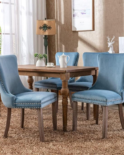 NicBex Haerin-SD-00119-LWJ Dining Chairs, 27.4"x20.4"x37.4", Light Blue - LeafyLoom