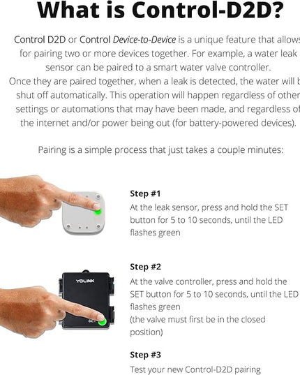 YoLink LoRa 1/4 Wireless Range Smart Motion Sensors, Indoor Motion Detector, Alexa, IFTTT, Home Assistant, Movement Detector App Alerts Remote Monitor, 2 Pack, YoLink Regular Hub Included YoLink