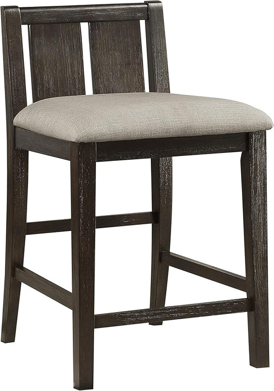 NicBex Small Dining Table for 2 Dining Modern Table and Chairs 3-Piece Pack Counter Height Set Table with Display Shelf USB Ports and 2X Counter Height Chairs, Cherry - LeafyLoom