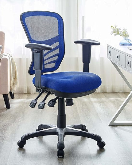 Modway EEI-757 Articulate Ergonomic Mesh Office Chair in Blue - LeafyLoom