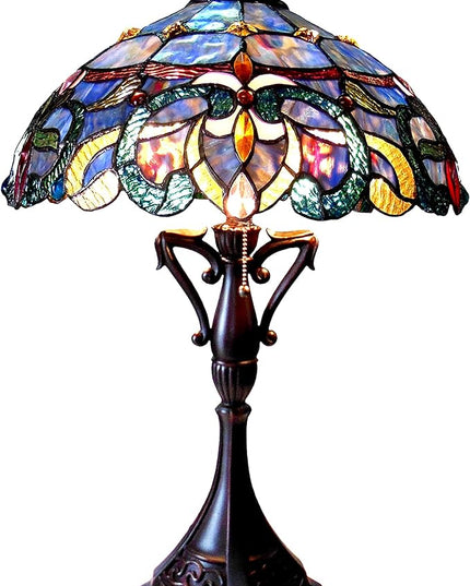 Chloe CH18091PV18-TL2 Nora Table Lamp, One Size, Multicolor - LeafyLoom