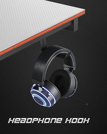 CubiCubi Gaming Desk 32 Inch PC Computer Desk, Home Office Desk Table Gamer Workstation, Simple Game Table, White - LeafyLoom