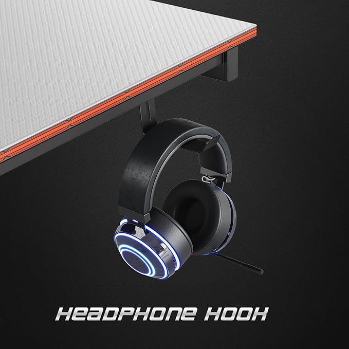 CubiCubi Gaming Desk 32 Inch PC Computer Desk, Home Office Desk Table Gamer Workstation, Simple Game Table, White - LeafyLoom