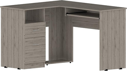 NicBex Kimberly-DW-00013-LWJ Home Office Desks, 47.2"x41.3"x30.4", Light Gray-1 - LeafyLoom