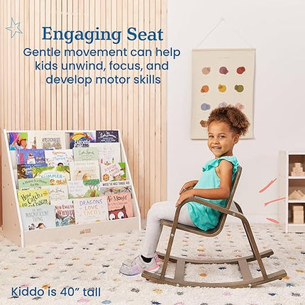 ECR4Kids Bentwood Rocking Chair, Kids Furniture, Grey Wash - LeafyLoom
