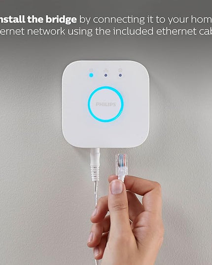 Philips Hue Bridge - Unlock the Full Potential of Hue - Multi-Room and Out-of-Home Control - Create Automations and Zones - Secure, Stable Connection Won't Strain Your Wi-Fi - Works with Voice, Matter PhilipsHue