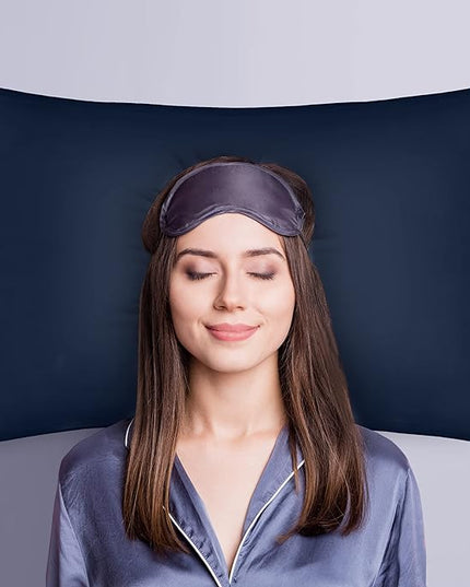 Utopia Bedding Bed Pillows for Sleeping (Navy), Queen Size, Set of 2, Hotel Pillows, Cooling Pillows for Side, Back or Stomach Sleepers - LeafyLoom