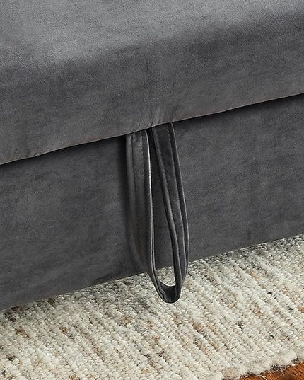 Modern Convertible Loveseat Sofa Bed, Compact Functional Love Seat,Comfy Velvet Sleeper Sofabed 3 in1 Recliner Sofa&Couch with Removable Side Pockets for Small Space Living Room/Guest Room - LeafyLoom