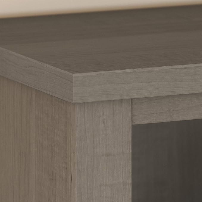 Bush Furniture Somerset Tall 5 Shelf Bookcase in Ash Gray - LeafyLoom