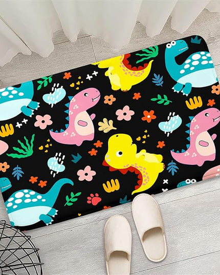 Dinosaur Rugs for Boys Bedroom - Dinosaur Pattern Area Rug Kids Bedroom Rug Kids Play Rugs for Boys Dinosaur Bedroom Decor for Boys Colorful Dinosaur Print Area Rug Kids Rugs for Bedroom,2'×3' - LeafyLoom