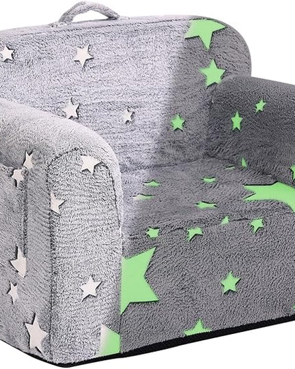Tiita Kids Foam Chair, Star - Children Sofa with Armrest, Lightweight, Portable, Removable Cover, Side Pockets, Special Design for Girl or Boy - LeafyLoom