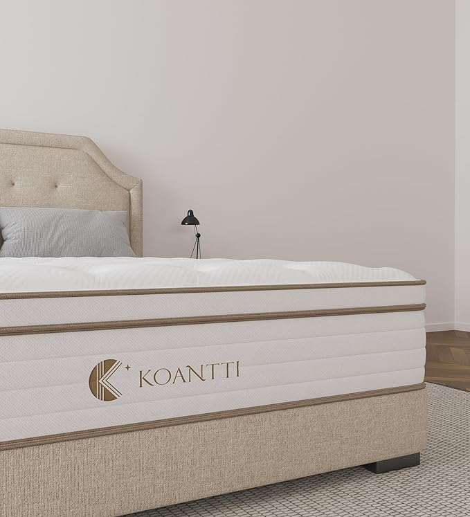 Full Size Mattresses,Hybrid 10 Inch Full Mattress in a Box,Memory Foam & Individually Pocket Spring for Pain Relief,Medium Firm White Full Mattresses,CertiPUR-US Certified. - LeafyLoom