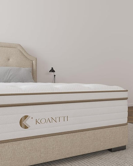 Queen Size Mattress,10 Inch Memory Foam Hybrid White Queen Mattresses in a Box,Individual Pocket Spring Breathable Comfortable for Sleep Supportive and Pressure Relief, CertiPUR-US. - LeafyLoom