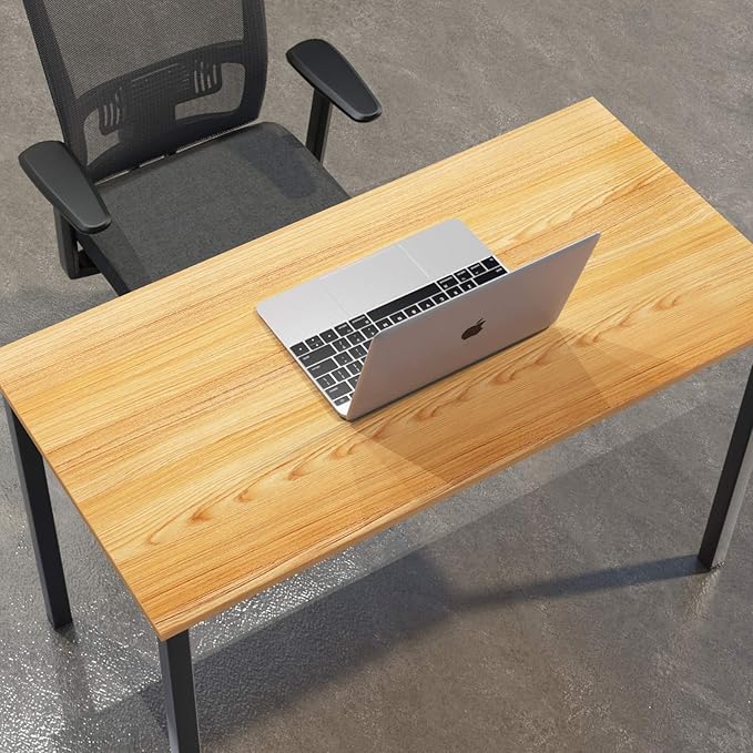 SDHYL 47 inches Contemporary Computer Desk Spacious Workstation Sturdy Writing Desk Meeting Desk, S7-GCP2AC3-120TB - LeafyLoom
