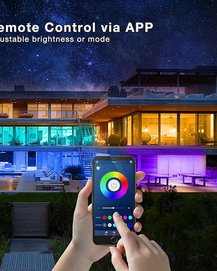 phopollo LED Lights for Bedroom 200ft, Music Sync Color Changing, Smart App Control with Remote, Ultra-Long LED Strip Lights for Party, Home Decoration. Phopollo