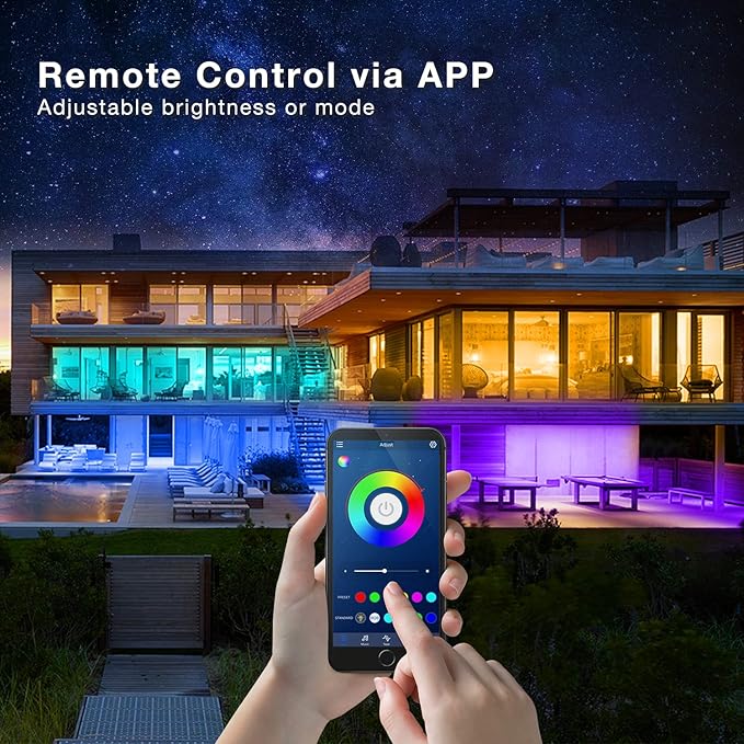 phopollo LED Lights for Bedroom 200ft, Music Sync Color Changing, Smart App Control with Remote, Ultra-Long LED Strip Lights for Party, Home Decoration. Phopollo