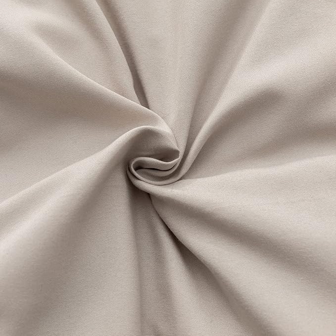 King Comforter Set Tannish Grey Solid Color Lightweight Bedding Comforter Sets 3pcs (1 Comforter, 2 Pillowcases) Soft Microfiber Down Alternative Comforter for All Season - LeafyLoom