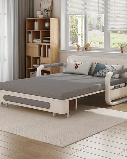 Convertible Sleeper Sofa Bed, Modern Pullout Couch Bed with Pull Out Bed, Adjustable Backrest, Loveseat Futon Sofa for Living Room Furniture (34.6" D x 50.3" W x 34.2" H)… - LeafyLoom