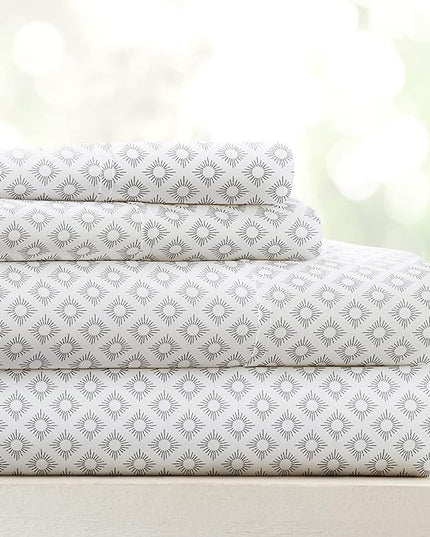 Linen Market 3 Piece Twin Bedding Sheet Set (Gray Polaris) - Sleep Better Than Ever with These Ultra-Soft & Cooling Bed Sheets for Your Twin Size Bed - Deep Pocket Fits 16" Mattress - LeafyLoom