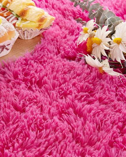 Noahas Ultra Soft Fluffy Bedroom Rugs Kids Room Carpet Modern Shaggy Area Rugs Home Decor 2.6' X 5.3', Hot Pink - LeafyLoom