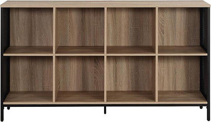 OSP Home Furnishings Ace Contemporary Modern Storage Cube Bookcase, 8 Cubes, River Oak Finish - LeafyLoom