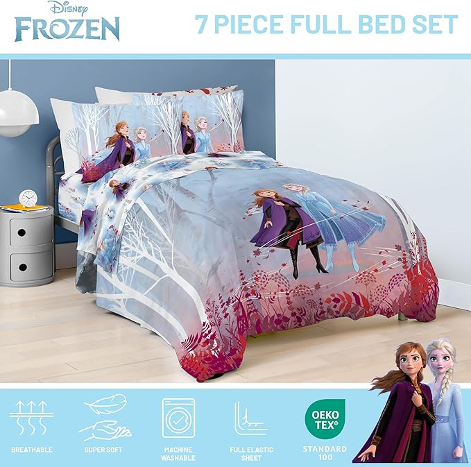 Jay Franco Frozen 2 Forest Spirit Bed Set, Full - LeafyLoom