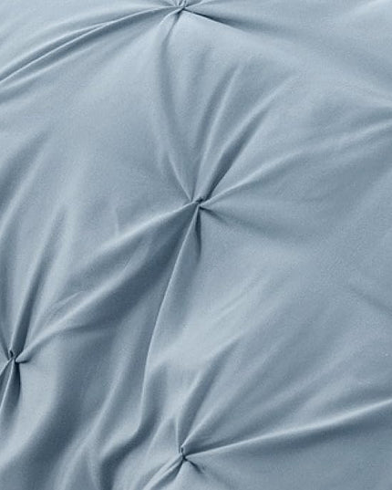 Bedsure Blue Comforter Set Queen - Bed in a Bag Queen 7 Pieces, Pintuck Bedding Sets Light Blue Bed Set with Comforter, Sheets, Pillowcases & Shams - LeafyLoom