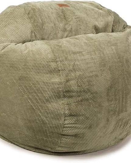 CordaRoy's Chenille Bean Bag Chair, Convertible Chair Folds from Bean Bag to Lounger, As Seen on Shark Tank, Moss - King Size - LeafyLoom