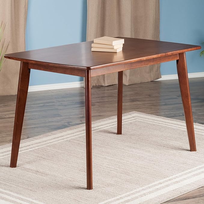 Winsome 94848 Shaye Dining Table, Walnut, 47.2x29.53x29.13 - LeafyLoom