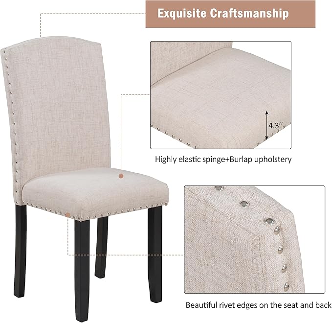 6-Piece Modern Dinette Sets includes Kitchen Dining Table with Marbled Veneers Tabletop, 4 Upholstered Chairs & Bench, for Diningroom Living Room, Easy to Assemble, White - LeafyLoom