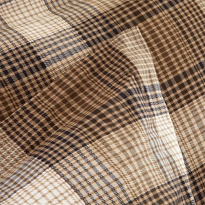Woolrich Comforter Set, Cabin Lodge, Warm Cover for Colder Season, Modern Cottage-Inspired Down Alternative Ultra Soft Microfiber Bedding, Matching Sham, Plaid Brown Twin 2 Piece - LeafyLoom