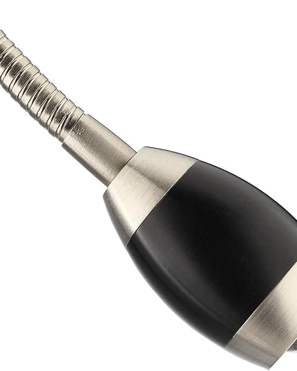202071-04 Adjustable Beam LED Desk Lamp, 19.5" x 8.47" x 5.9", Brushed Nickel/Black - LeafyLoom