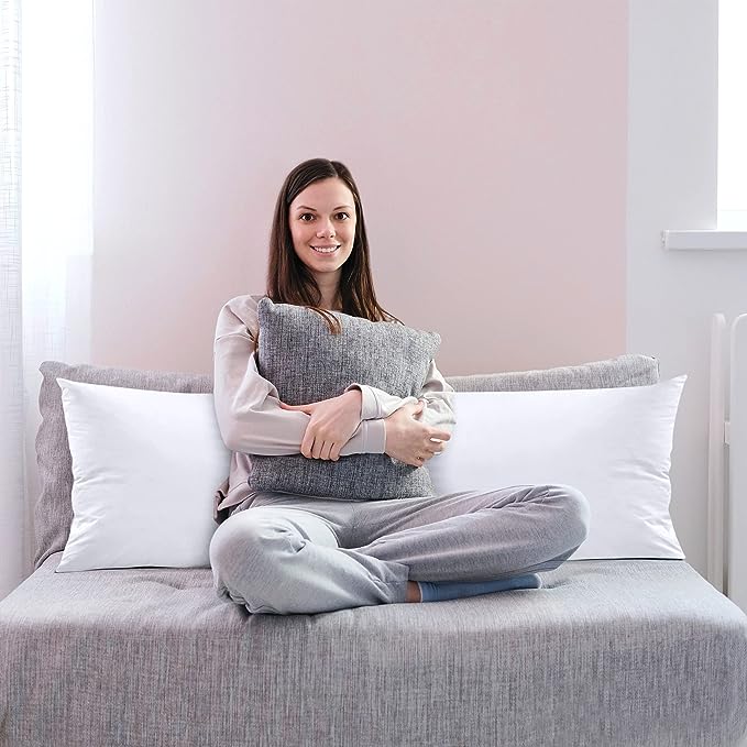 Utopia Bedding Full Body Pillow for Adults (White, 20 x 54 Inch), Long Pillow for Sleeping, Large Pillow Insert for Side Sleepers - LeafyLoom