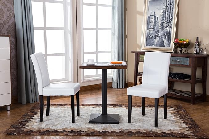 NicBex Haerin-SD-00163-LWJ Dining Chairs, 21"x16.5"x35.5", White - LeafyLoom